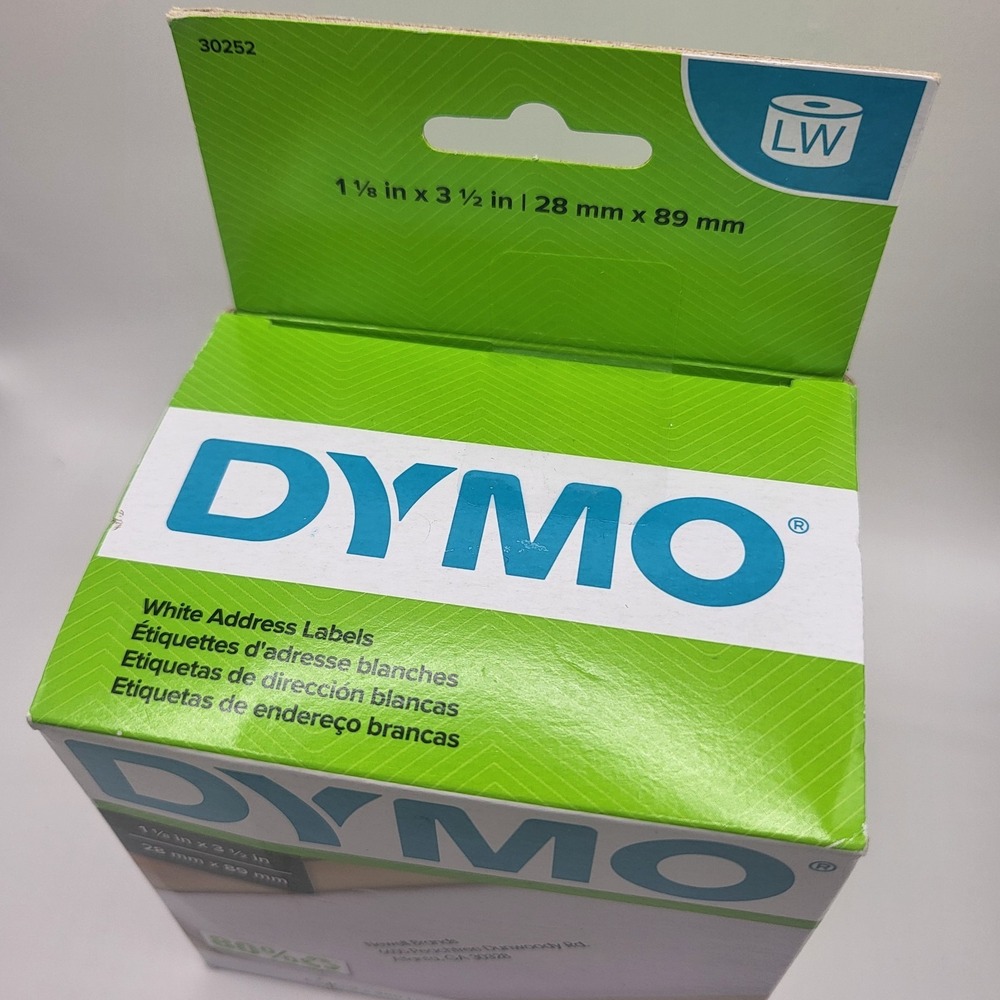 Dymo Label Writer Address Labels 28x89mm 4 Rolls 350 Each 2 Boxes NIB - Picture 5 of 6